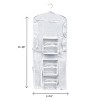 Hastings Home Hanging Dual-Sided Wrapping Paper Storage and Organizer With Clear Compartments - White - image 3 of 4