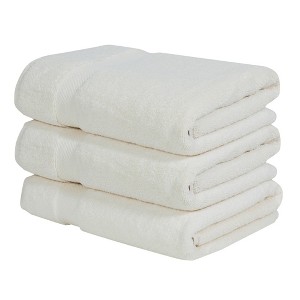 Splash Ultra-Soft Zero Twist 100% Ring Spun Cotton Bath Towel Set - Reversible, 550 GSM, Breathable, Lightweight, Highly Absorbent Towels for Bathroom - 1 of 4