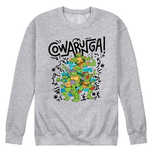 Men's - Teenage Mutant Ninja Turtles - Cowabunga TMNT Graphic Fleece Sweatshirt - 1 of 4