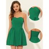 INSPIRE CHIC Women's Strapless Sweetheart Neck Off Shoulder Sleeveless Fit And Flare Mini Party Dress - 2 of 4