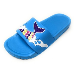 JEFFRICO Girls Comfort Sandals Kids Slip On Lightweight EVA Water Shower Pool Beach Sandals Slides - 1 of 4