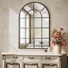 BEAUTYPEAK Arched Windowpane Mirror Bathroom Mirror Wall Mirror Mordern Mirror for Bedroom,Living room - 2 of 4