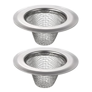 Unique Bargains Stainless Steel Mesh Durable Rust-Proof Kitchen Sink Strainer 2 Pcs - 1 of 3