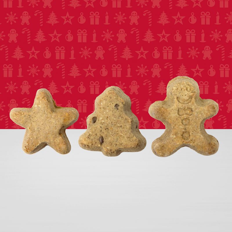 Blue Buffalo Santa Snacks Natural Crunchy Dog Treat Biscuits Oatmeal &#38; Cinnamon Treats - 11oz - Christmas, 4 of 8
