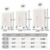20"/24"/28" 3 pcs/set in ABS Spinner Wheel Luggage, Modern Carry on Suitcase, Matching Color, TSA Combination Lock - 2 of 4
