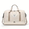 Luupatchy Three-dimensional Diamond Patterned Travel Bag, Dry Wet Separation , for Travel, Fitness Yoga, Weekend Tote Overnight Bag - 3 of 4