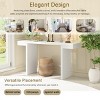KWPZQEB Large Console Table, 60 Inch Entryway Table with Adjustable Feet, Modern Sofa Side Display Table for Hallway, Living Room - 4 of 4