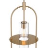 360 Lighting Optimus 12" Modern Pendant Ceiling Light Fixture Dining Room Over Table Kitchen Island Foyer Oval Hanging Clear Warm Brass Glass Mini - 4 of 4