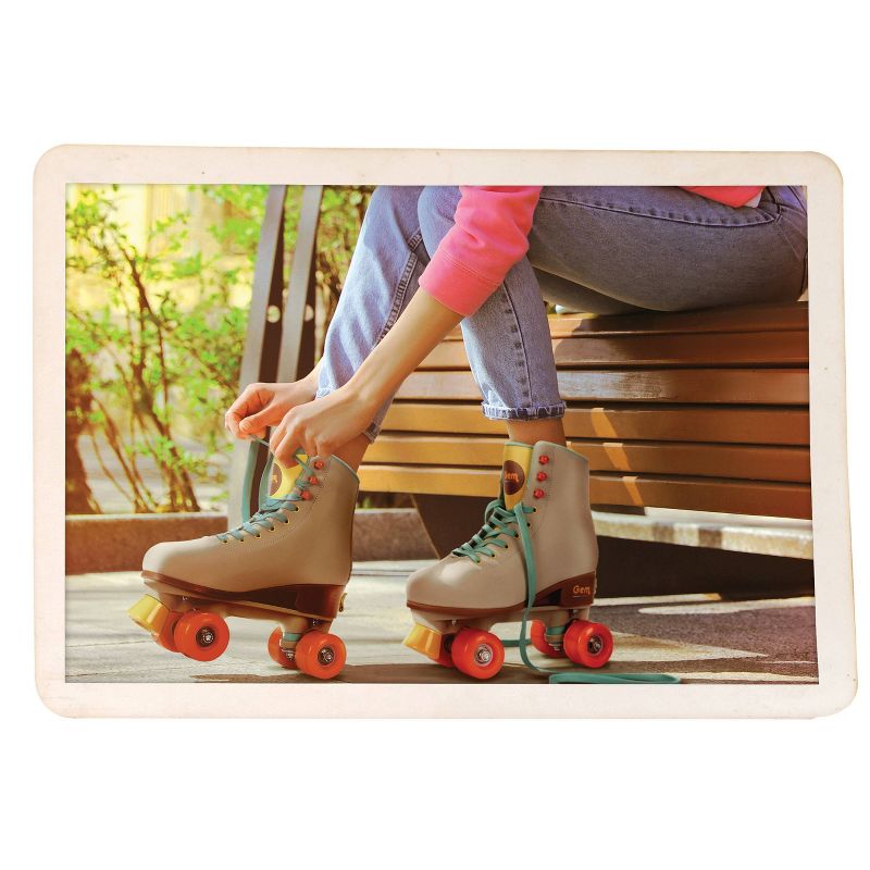 GEM Skates Quad Roller Skate - Gray/Mint Green, 5 of 17