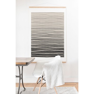 Alisa Galitsyna Black Horizontal Lines Art Print & Hanger- 8" x 10" - Society6