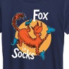 Women's - Dr. Seuss - Fox In Socks Jumping Short Sleeve Graphic T-Shirt - 2 of 4