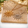 Clotth Sun Necklace for Women Vintage Bohemian Spiral Sun Pendant Necklace Unique Gold Statement Sun Necklace Boho Style Jewelry - 4 of 4