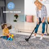 Collection 8x10 Blue/Cream Bordered Non-Shedding Area Rug ¨C Stylish, Stain Resistant Carpet for Living Room, Bedroom, Dining & Home Office - Nertpow - 2 of 4