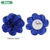 Unique Bargains Alloy Satin Fabric Big Rose Flower Dainty Brooches Pins 1 Pc - 3 of 4