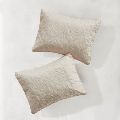 3 Piece Oakley Reversible Quilt Set - Luxe Stitching Design, All Season, Lightweight Coverlet Bedspread Bedding, Matching Shams