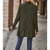 Women's Fashion Cardigan Sweater Lightweight Open Front Long Casual Jacket With Pockets - 4 of 4