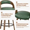 Gikpal Bar Stools, 26" Counter Height Barstools with Bentwood Legs, Swivel Counter Stools with Back, Modern Faux Leather Upholstered Bar Chairs - 4 of 4