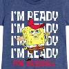 Girls' - SpongeBob SquarePants - Ready For Baseball Fitted Short Sleeve Graphic T-Shirt - 2 of 4