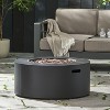 Gulches 32" Round Propane Fire Pit - 40,000 BTU Dark Grey Powder-Coated Iron, CSA Certified, Smokeless, Electronic Ignition, No Assembly - 4 of 4
