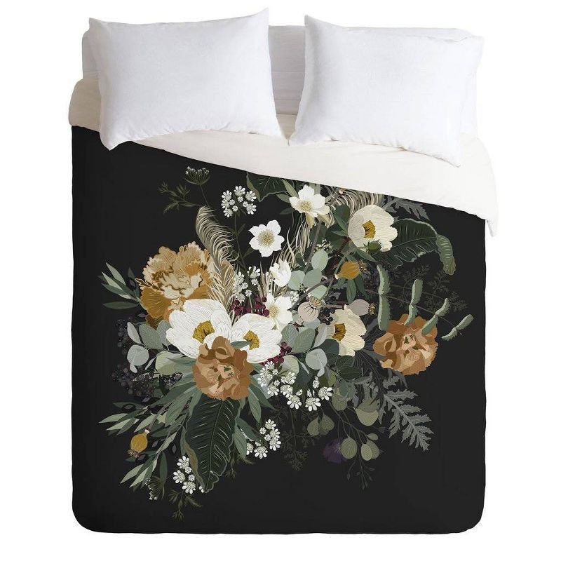 Iveta Abolina Paloma Night Comforter & Sham Set Black - Deny Designs, 1 of 8