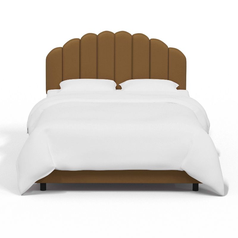 Skyline Furniture California King Emma Shell Upholstered Bed, 3 of 7