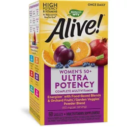 Nature's Way Alive! Womens 50+ Ultra Potency Multivitamin Tablets - 60ct