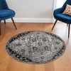 Black And Gray Medallion Area Rug - 2 of 3