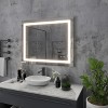 LED Front Light Bathroom Vanity  Mirror, 3 Color Temperatures, Anti-fog , Wall Mounted Frameless Make Up Mirror - 3 of 4