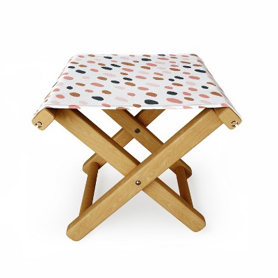 Avenie Cheetah Winter Collection Folding Stool - Deny Designs