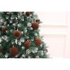 2.36" Multicolor Velvet Christmas Ornaments – 25-Piece Shimmering Flocked Christmas Ornament Ball Set - 4 of 4