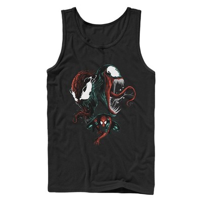 Men's Marvel: Spider-Man Venom Alien Symbiote Duo  Tank Top - Black - 2X Large