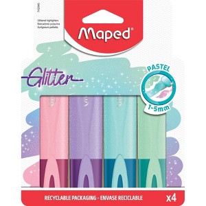 Maped Fluo Peps Classic Pastel Glitter Highlighters - 1 of 4