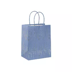 Cub Gift Bag Foil Speckled lines Gold/Blue - Spritz™