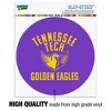 Tennessee Technological University Golden Eagles Automotive Car Window Locker Circle Bumper Sticker - 3 of 4