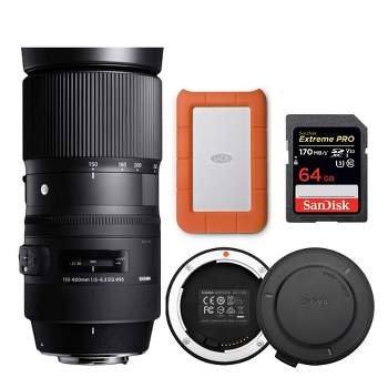 Sigma 150-600mm f/5-6.3 DG OS HSM Contemporary Lens for Canon Bundle