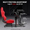 Dardoo Adjustable Racing Cockpit with Red Suede Seat Fit for Logitech ...