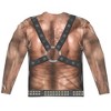 Men's Leather Daddy (Front Back Print) Long Sleeve Costume T-Shirt - 3 of 4
