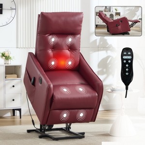 KTMBDW Single Motor Power Lift Recliner Chair with Massage and Heat for Elderly People, USB Port - 1 of 4