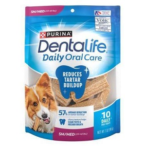 Dentalife Unflavored Dental and Hard Chews Dog Treats - 7oz/10ct - 1 of 2