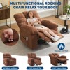 GustoWave Oversized Recliner Chair with Massage and Heat, Overstuffed Breathable Fabric with Control, 2 Side Pockets, Perfect for Living Room - 3 of 4