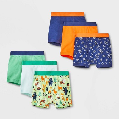 Image of Toddler Boys' 6pk Critter Boxer Briefs - Cat & Jack™ 2T-3T