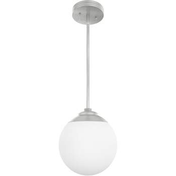 Hepburn White Cased Glass Mini Pendant Ceiling Light Fixture - Hunter Fan