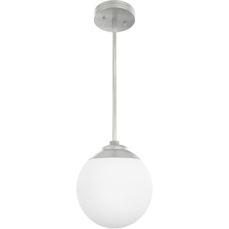 Hepburn White Cased Glass Mini Pendant Ceiling Light Fixture - Hunter Fan, 1 of 6