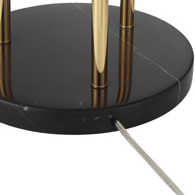 Edison Black and Gold Glass Globe Floor Lamp