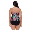 Trimshaper Women's Ronnie Two Tier Ruffle Tankini Swimsuit Top - 3 of 3