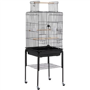 Yaheetech 47-inch Rolling Bird Cage for Small Birds Parakeet Lovebirds Cockatiel Canary - 1 of 4