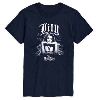 Men's The Munsters Lily Short Sleeve Graphic T-shirt - Navy - Small ...