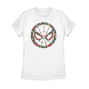Women's Marvel Spider-Man Rose Print T-Shirt - 1 of 4