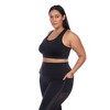 Plus Size Racer Back Sports Bra - White Mark - 2 of 4