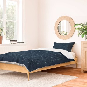 Mirimo Native Mudcloth Denim Duvet Set - Deny Designs - 1 of 4